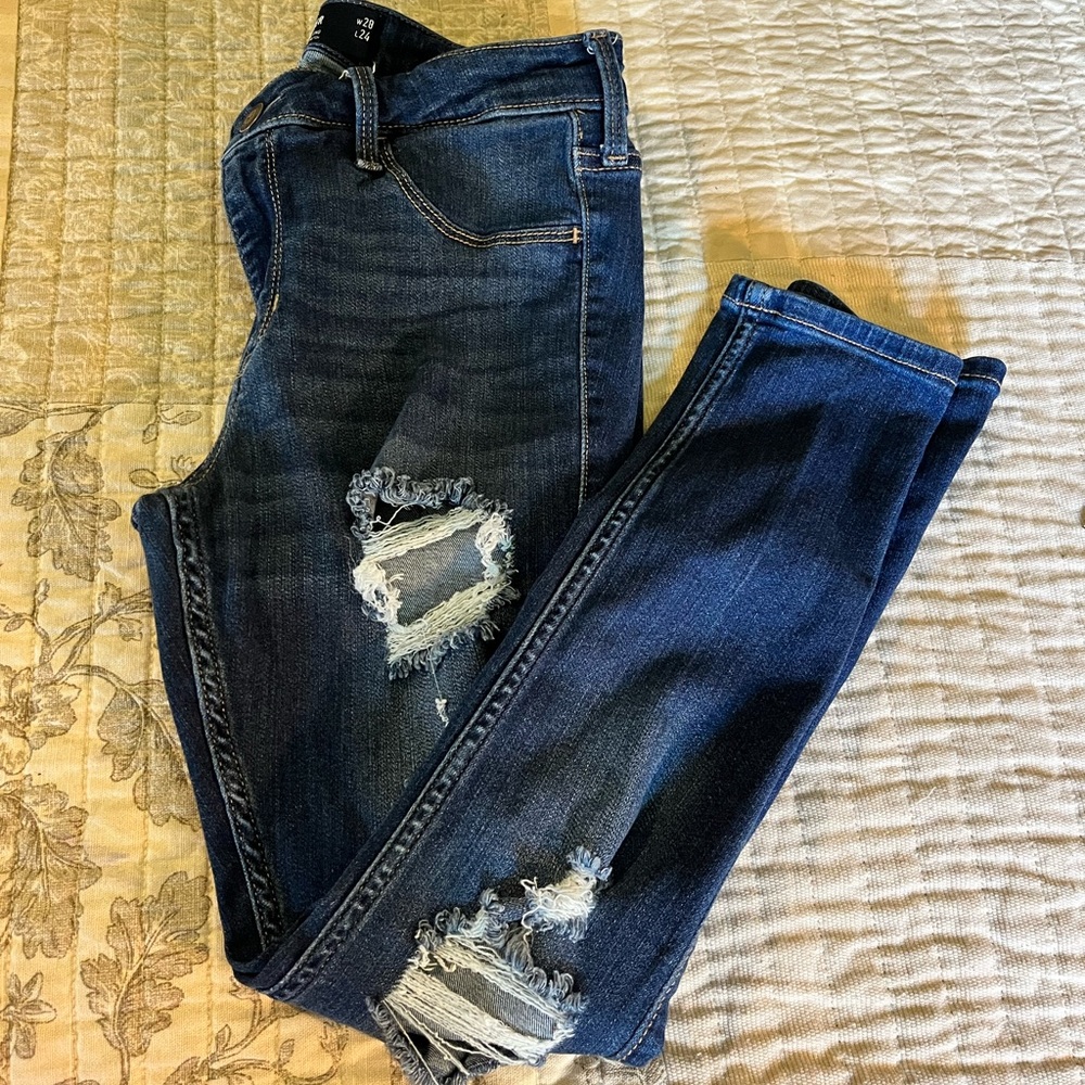 Hollister ripped jeans